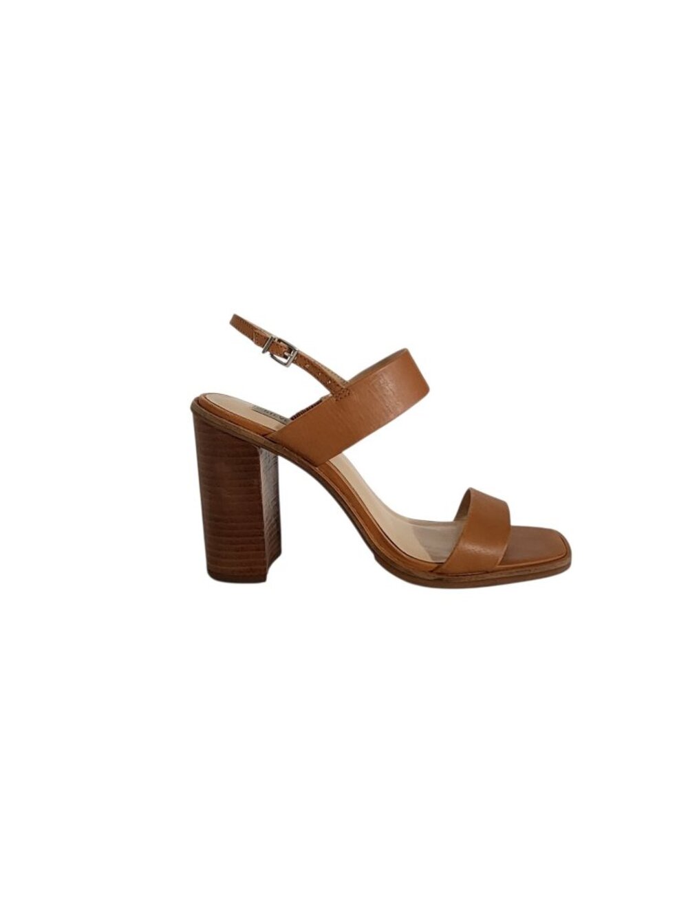 Steve Madden Irelyn Brown Leather Block Heel Sandals Size 9